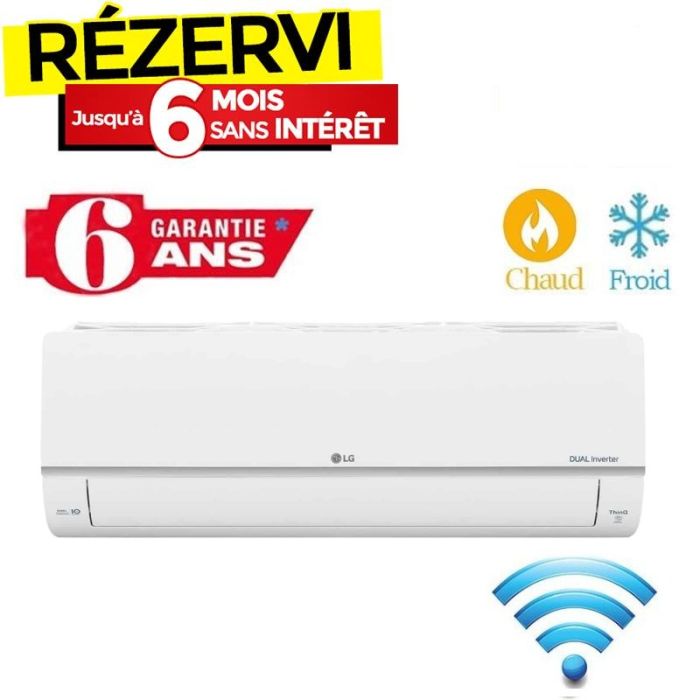 Climatiseur Dual Inverter LG Smart 12000 BTU Chaud/Froid - Garantie: 3ans