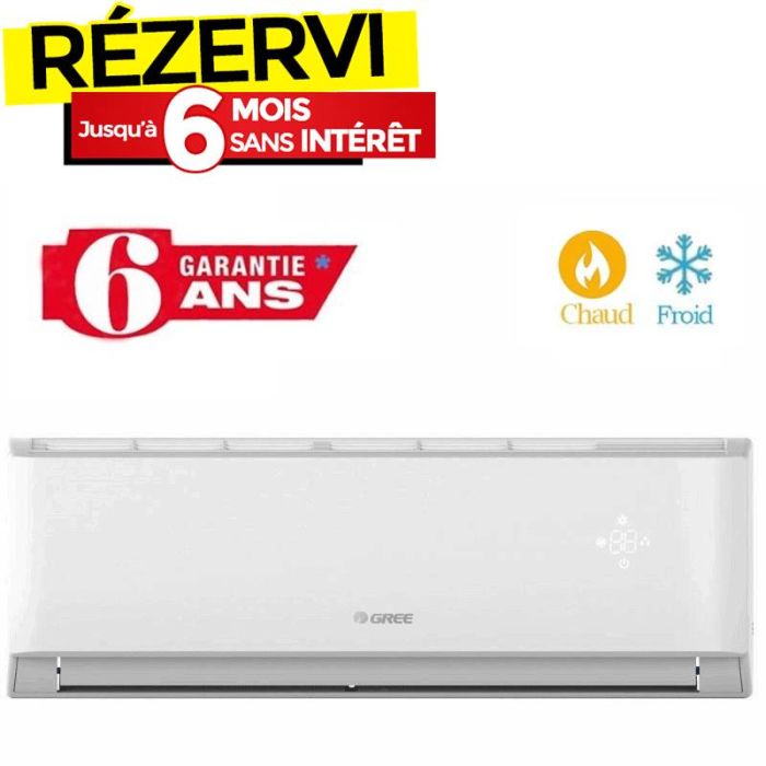 Climatiseur  GREE Tropicalisé 12000BTU Chaud/Froid - Garantie 3ans