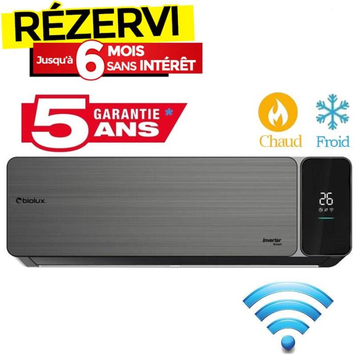 Climatiseur Inverter BIOLUX 18000BTU Chaud/Froid Smart - Garantie 5ans