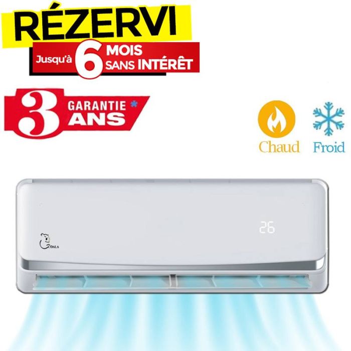 Climatiseur Inverter COALA 18000 BTU Chaud / Froid - Garantie 3 ans