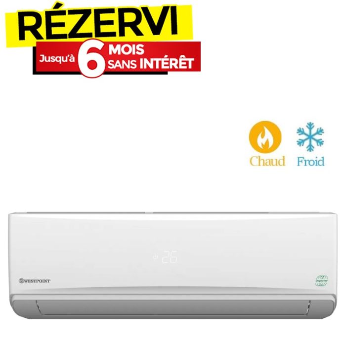 Climatiseur Inverter WESTPOINT 24000 BTU Chaud Froid - Garantie 7ans