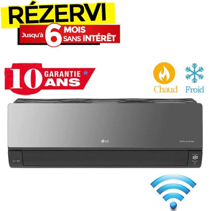 Climatiseur LG Dual Inverter 18000BTU Chaud Froid WiFi ARTCOOL