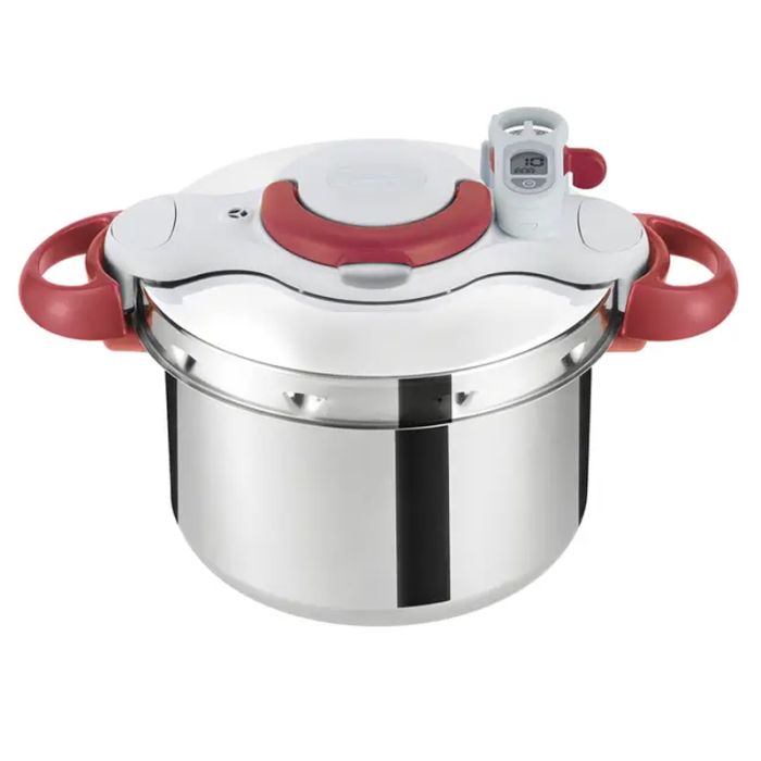 Cocotte Clipso TEFAL Minute Easy 6 Litres - Rouge & Blanc