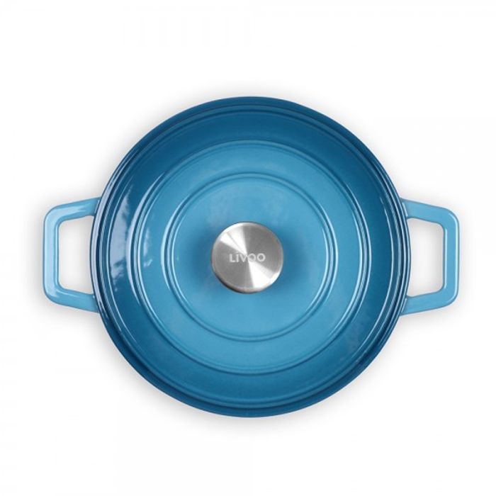 Cocotte Ronde LIVOO 4L - Bleu