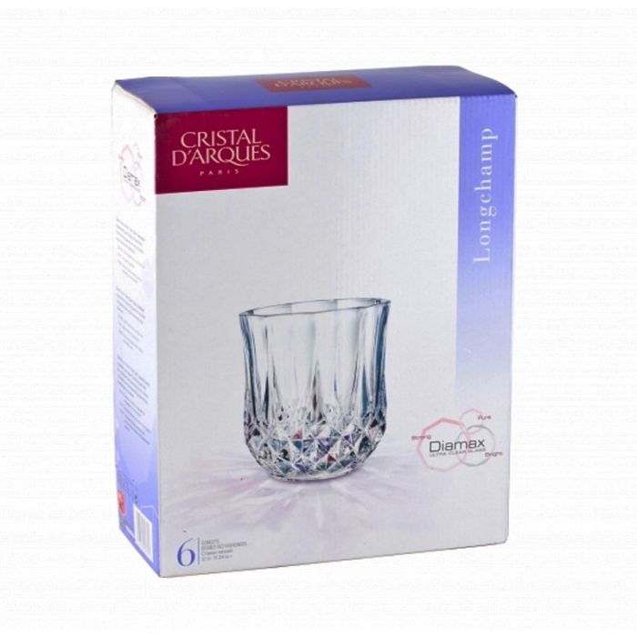 Coffret 6 Gobelets CRISTAL D'ARQUE LONGCHAMP FB 32 cl