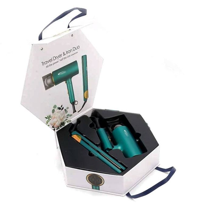 coffret-cadeau-seche-cheveux-lisseur-florence-kh-383-vert