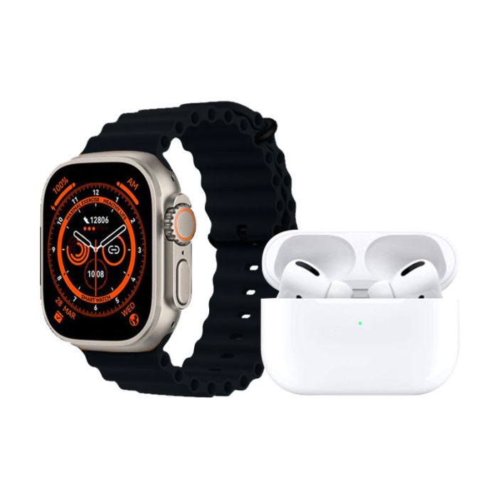 Coffret W30 PRO MAX ULTRA 2024 Montre Connectée + Airpods 