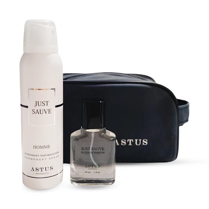 Coffrets Homme ASTUS Déodorant Just Sauve + Parfum Just Sauve + Pochette 