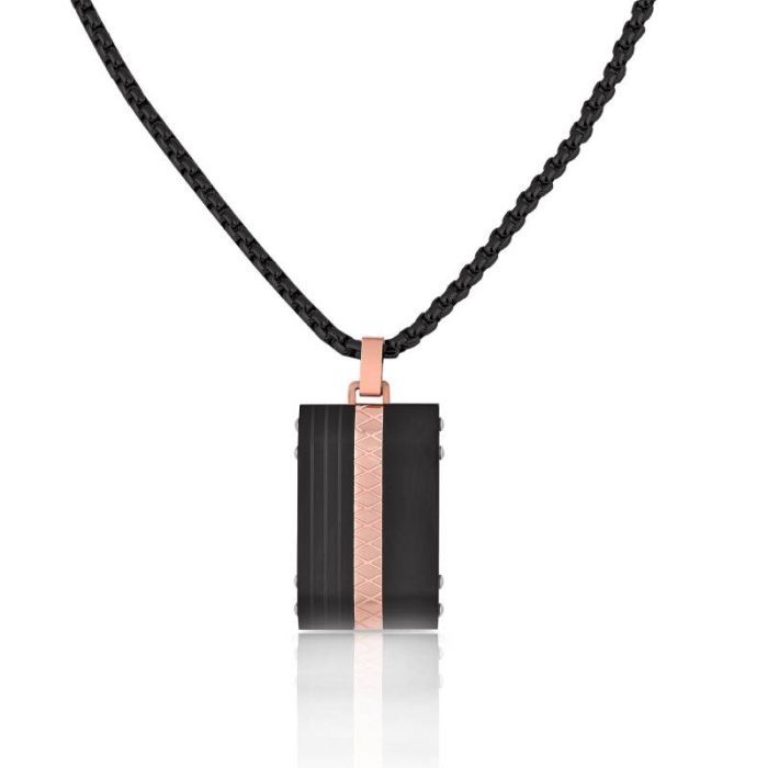 Collier Femme POLO SANTA BARBARA - Noir & Rose Gold (SBJ-4-5003-4)