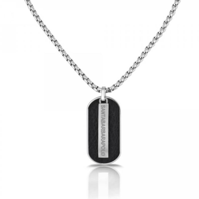 Collier Femme POLO SANTA BARBARA - Noir & Silver (SBJ-4-5002-1)