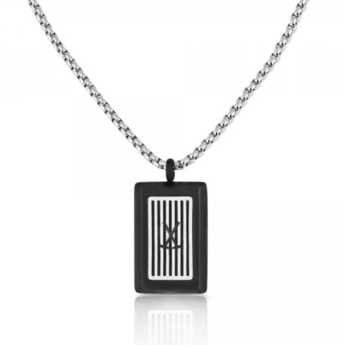 Collier Femme POLO SANTA BARBARA - Noir & Silver(SBJ-4-5004-2)