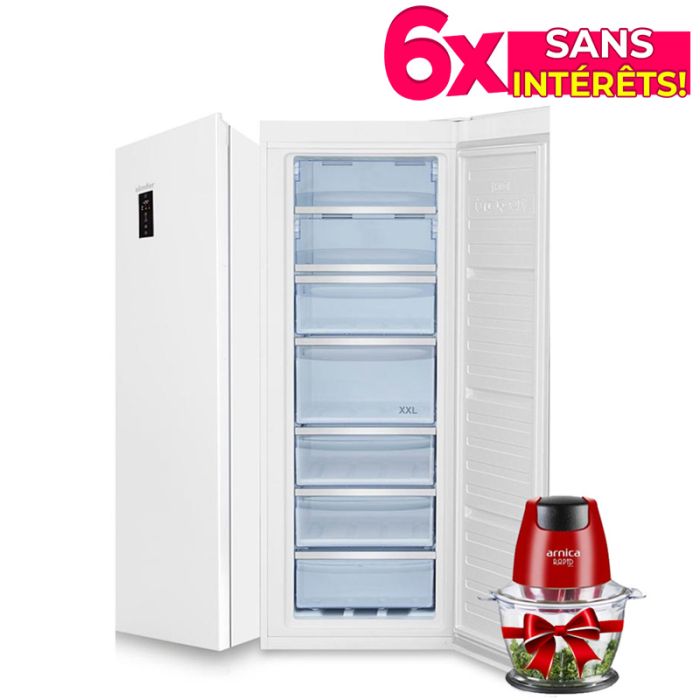 Congélateur Vertical Simfer 210 Litres DeFrost (FS6210AIX) -SpaceNet