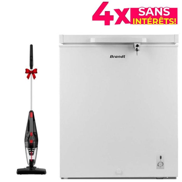 Congélateur Coffre BRANDT BFK615MSW 120L - Blanc