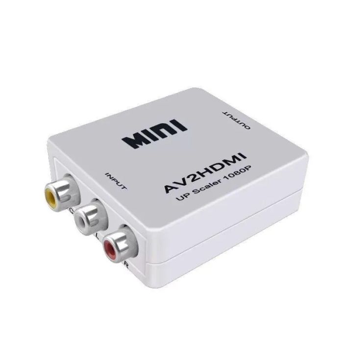 Convertisseur 3 RCA Vers HDMI + Micro-USB - Blanc