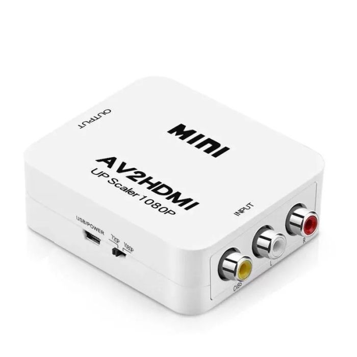 Convertisseur 3 RCA Vers HDMI + Micro-USB - Blanc