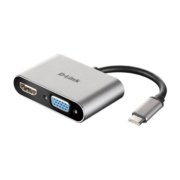 Convertisseur Adaptateur D-LINK USB-C to HDMI/VGA 