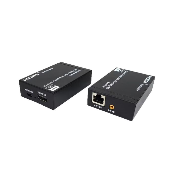 Convertisseur Extender HDMI CAT5/61 LINE 60M - Noir