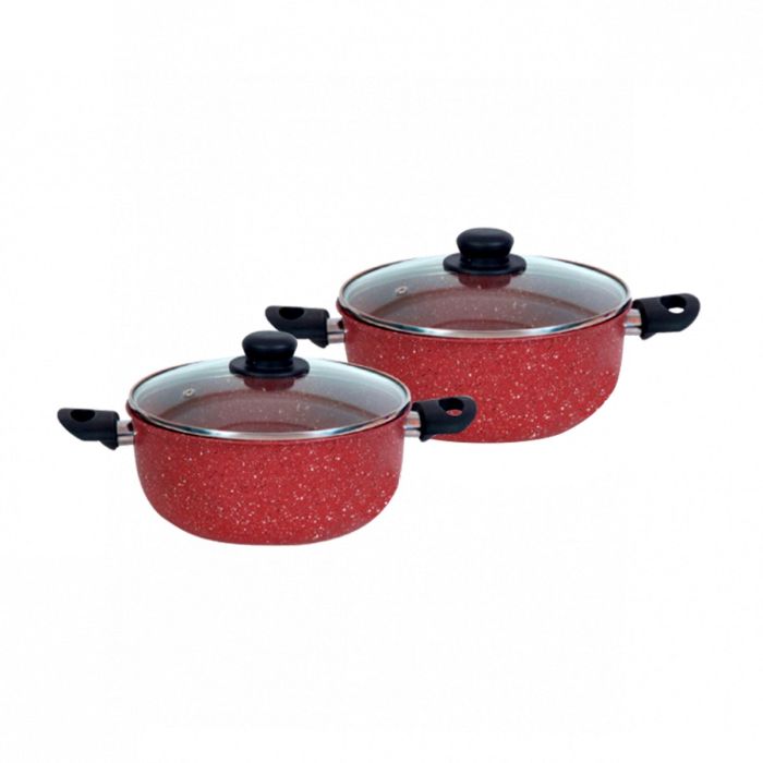 Set De 2 Faitouts COOK'ART - Rouge