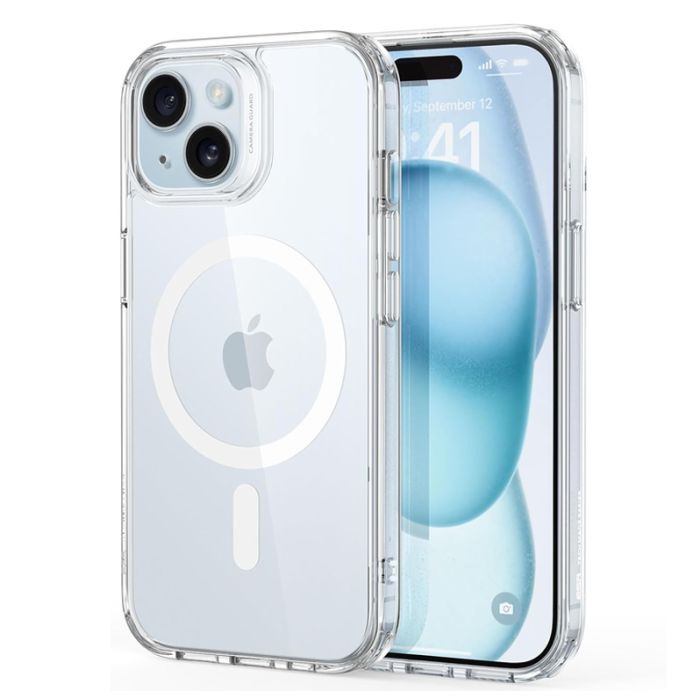 Coque Silicone MAGSAFE Pour IPhone 15 Plus - Transparent 