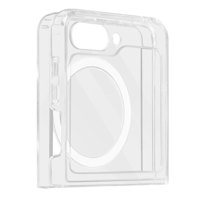 Coque Silicone MAGSAFE Pour SAMSUNG Galaxy Z FLIP 5 - Transparent