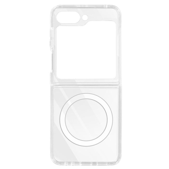 Coque Silicone MAGSAFE Pour SAMSUNG Galaxy Z FLIP 5 - Transparent