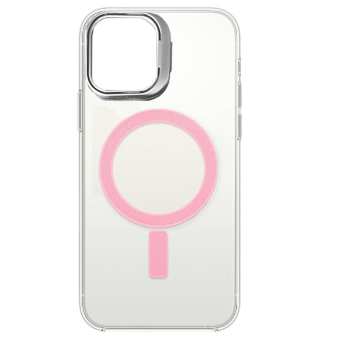 Coque Transparent Pour IPhone 12/12 Pro Avec MAGSAFE Rose