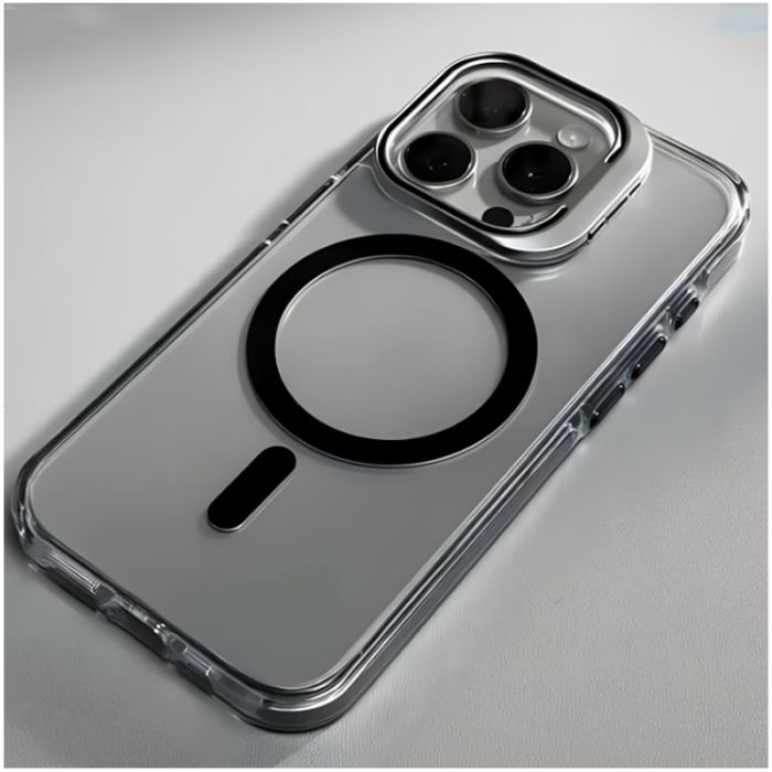 Coque Transparent Pour IPhone 15 Pro Avec MAGSAFE Noir