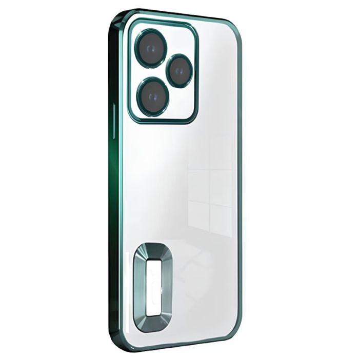 Coque Transparent Pour Smartphone INFINIX Smart 8 Avec Contour Vert