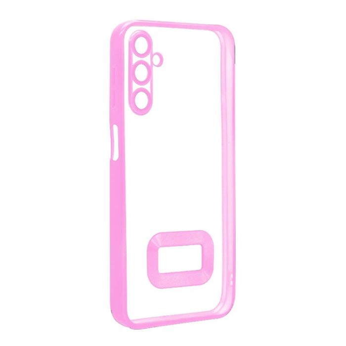 Coque Transparent Pour Smartphone SAMSUNG A24 Avec Contour Rose