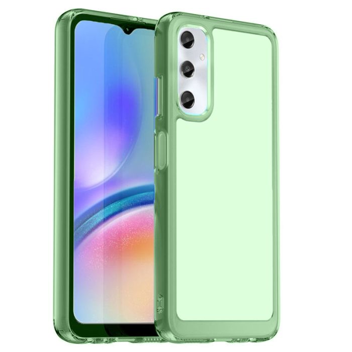 Coque Transparent Pour Smartphone SAMSUNG Galaxy A15 Avec Contour Vert