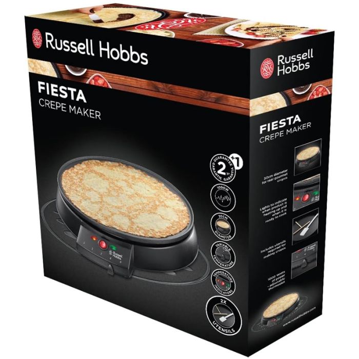 Crêpière RUSSELL HOBBS Fiesta 20920-56 1000W - Noir