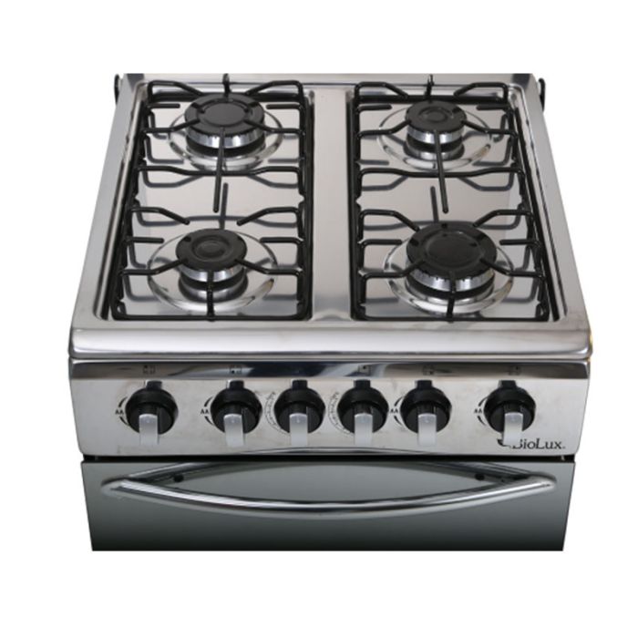 CUISINIÈRE À GAZ BIOLUX M.5056XN 4 FEUX 50CM INOX à bas prix