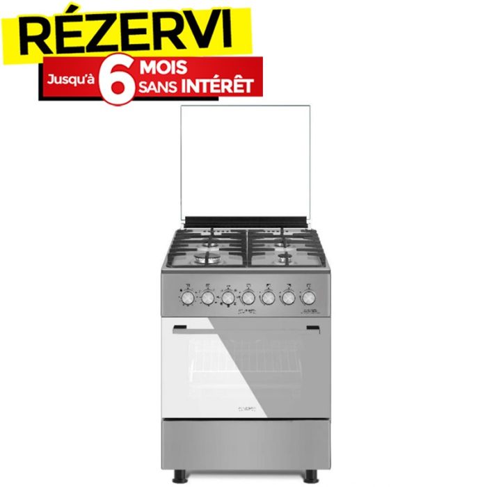 Cuisinière à Gaz ARTHUR MARTIN AME60IX 60cm 4 Feux - Inox