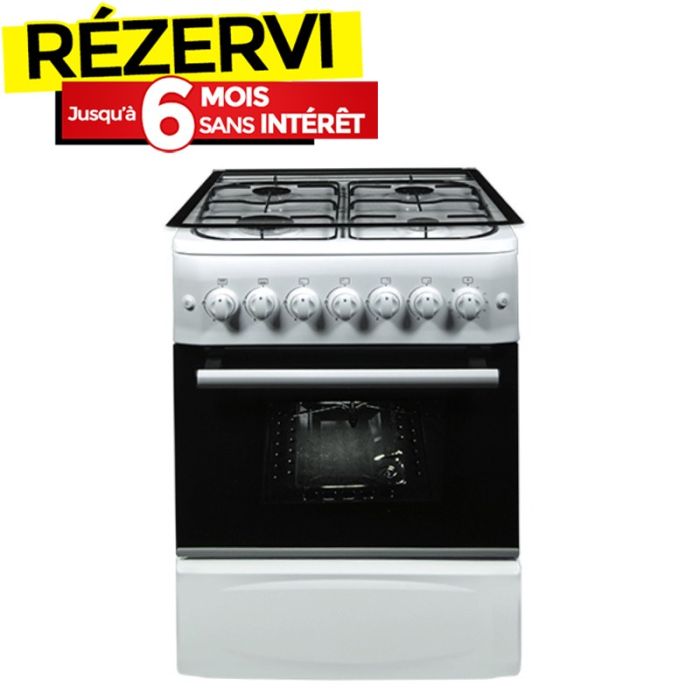 ORIENT OC-60-60TB | Cuisinière à Gaz 60cm 4Feux avec Tourne Broche