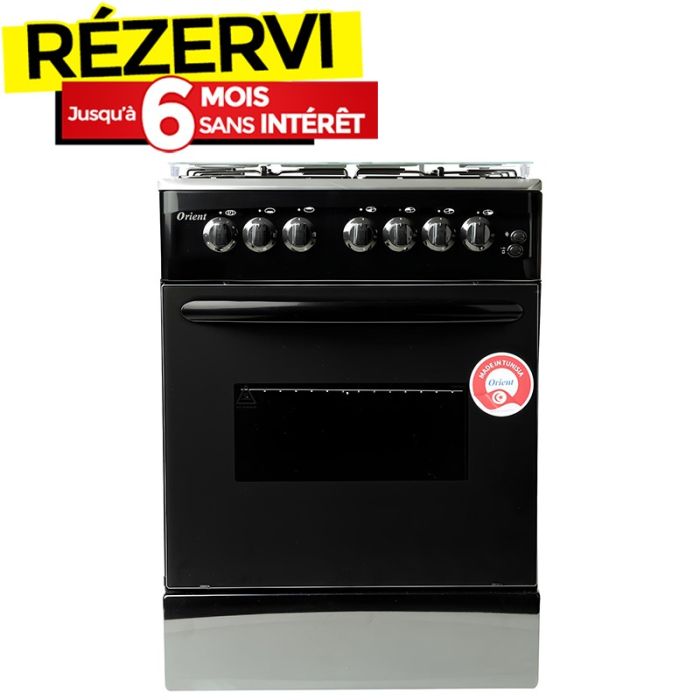 Cuisinière à Gaz ORIENT 60-60TN 4 Feux 60cm - Noir