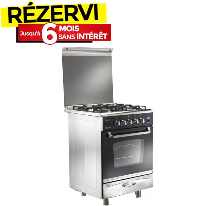 Cuisinière à Gaz UNIONAIRE GAS-C6060SSDC-511IDC 4 Feux