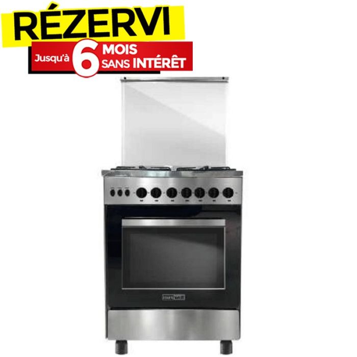 Cuisinière MAXWELL MAX-CFB60GIS 4 Feux 60cm - Inox