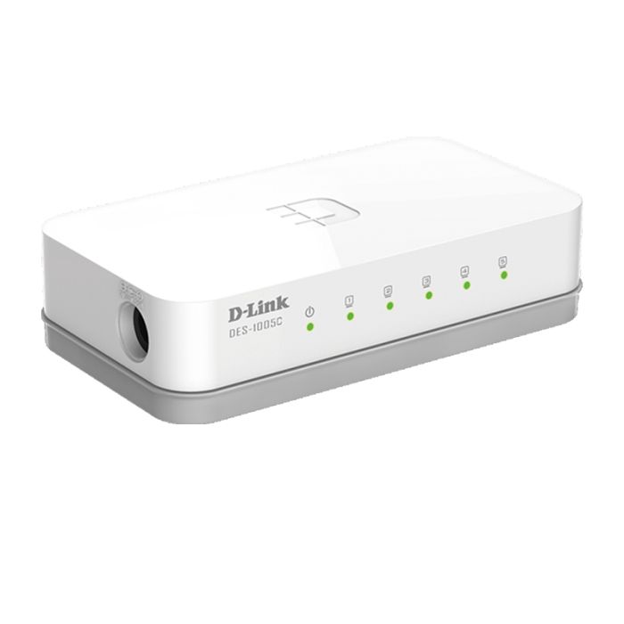 Switch D-LINK 5 Ports 10/100 Mbps - Blanc (DES-1005C)