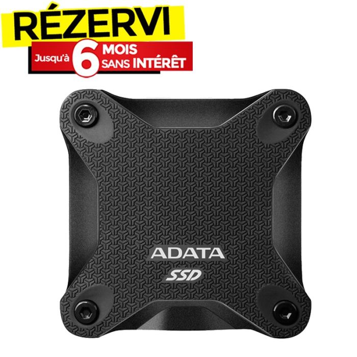 Disque Dur Externe ADATA ASD620 2To SSD USB 3.2 - Noir (SD620-2TCBK)