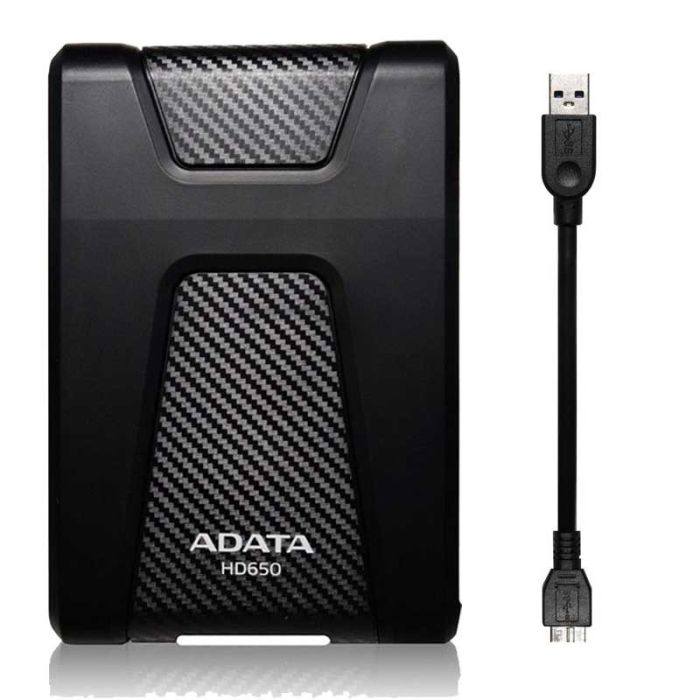 Disque Dur Externe ADATA HD650 4To USB 3.2 - Noir