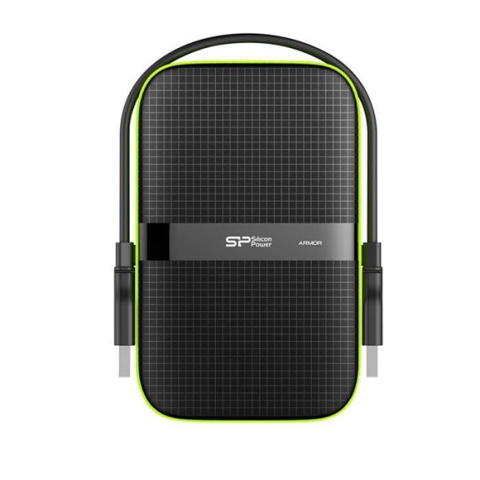 Disque Dur Externe SILICON POWER A60 5To USB 3.2 - Noir&Vert