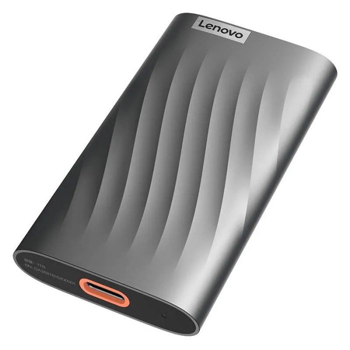 Disque Dur Externe Portable LENOVO PS6 512Go SSD USB 3.2 - Gris 