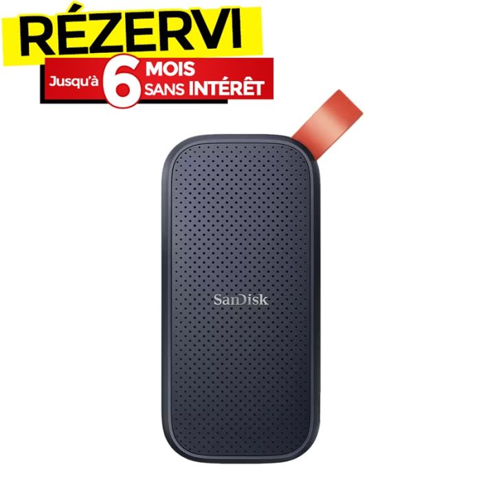 Disque Dur Externe SanDisk 2To USB 3.2 Gen 2 - Noir