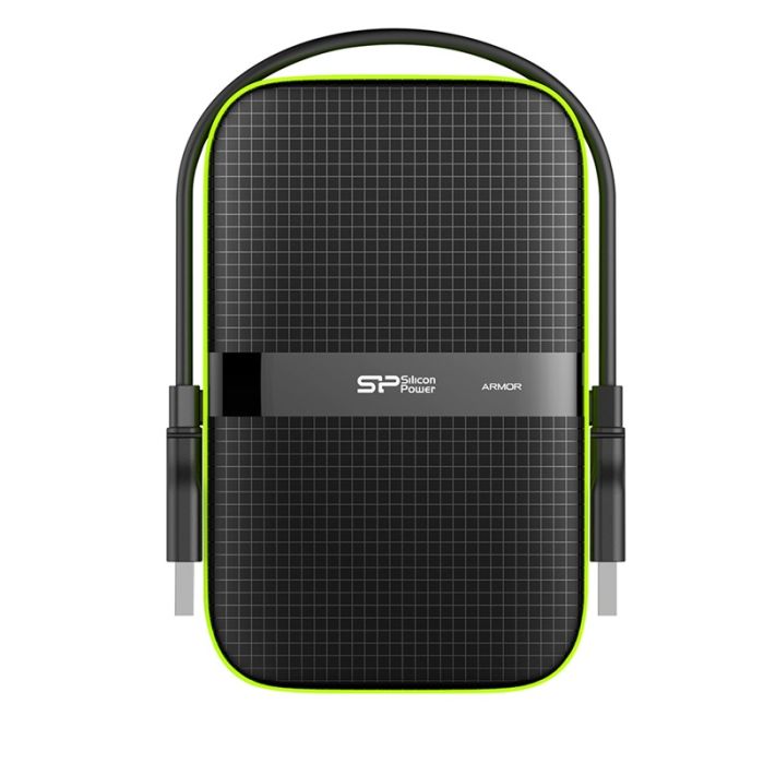 Disque Dur Externe SILICON POWER A60 1To USB 3.2 - Noir&Vert