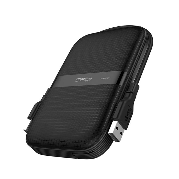 Disque Dur Externe SILICON POWER ARMOR A60 2To USB 3.2 - Noir