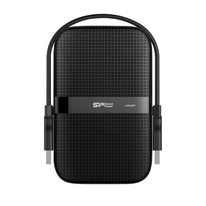 Disque Dur Externe SILICON POWER ARMOR A60 2To USB 3.2 - Noir