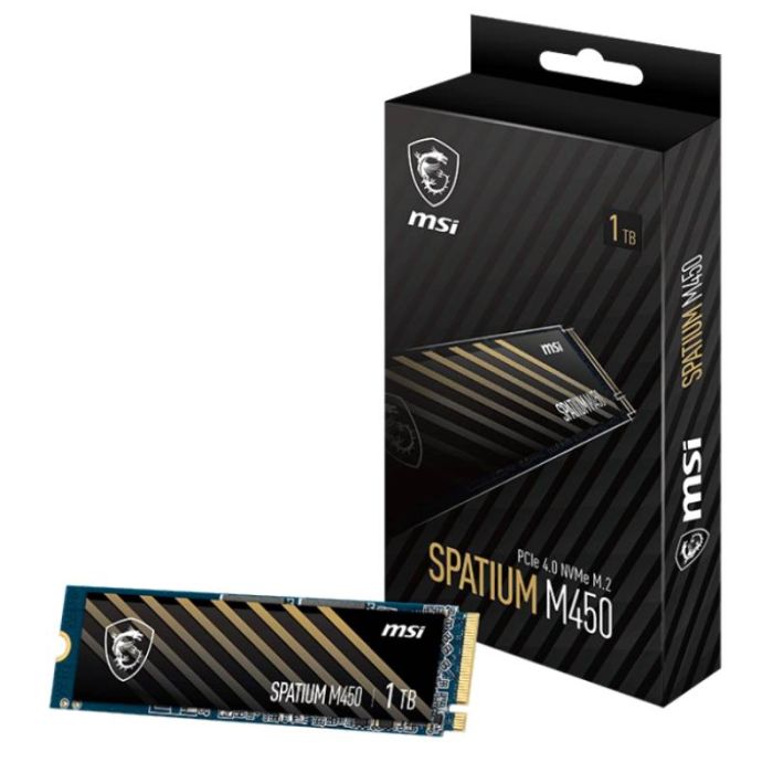 Disque Dur Interne MSI SPATIUM M450 PCIe 4.0 NVMe M.2 1To