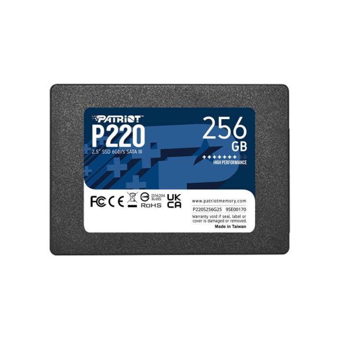 Disque Dur Interne PATRIOT P220 256Go SSD SATA III 2.5''