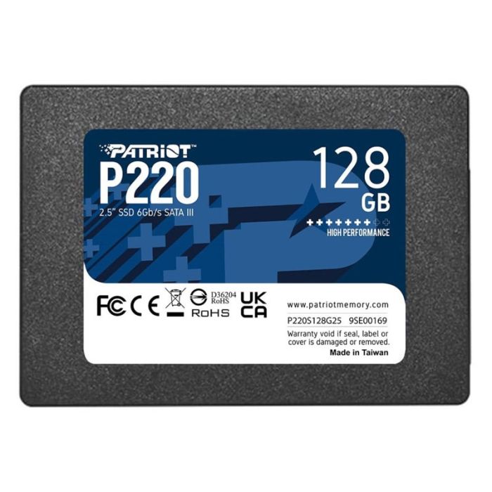 Disque Dur Interne PATRIOT P220 128Go SSD SATA III 2.5''