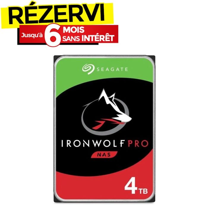 Disque Dur Interne SEAGATE IronWolf 4To 3.5'' Pour Nas